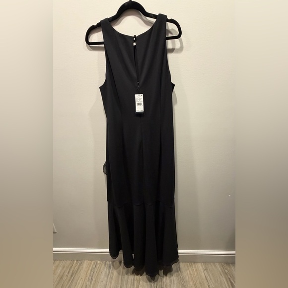 NWT Adrianna Papell Women’s Sleeveless Long Formal Black Evening Dress - Picture 4 of 5